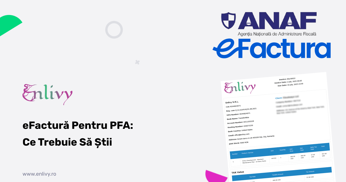 eFactura pentru PFA: Obligații, Pași și Termene în 2026