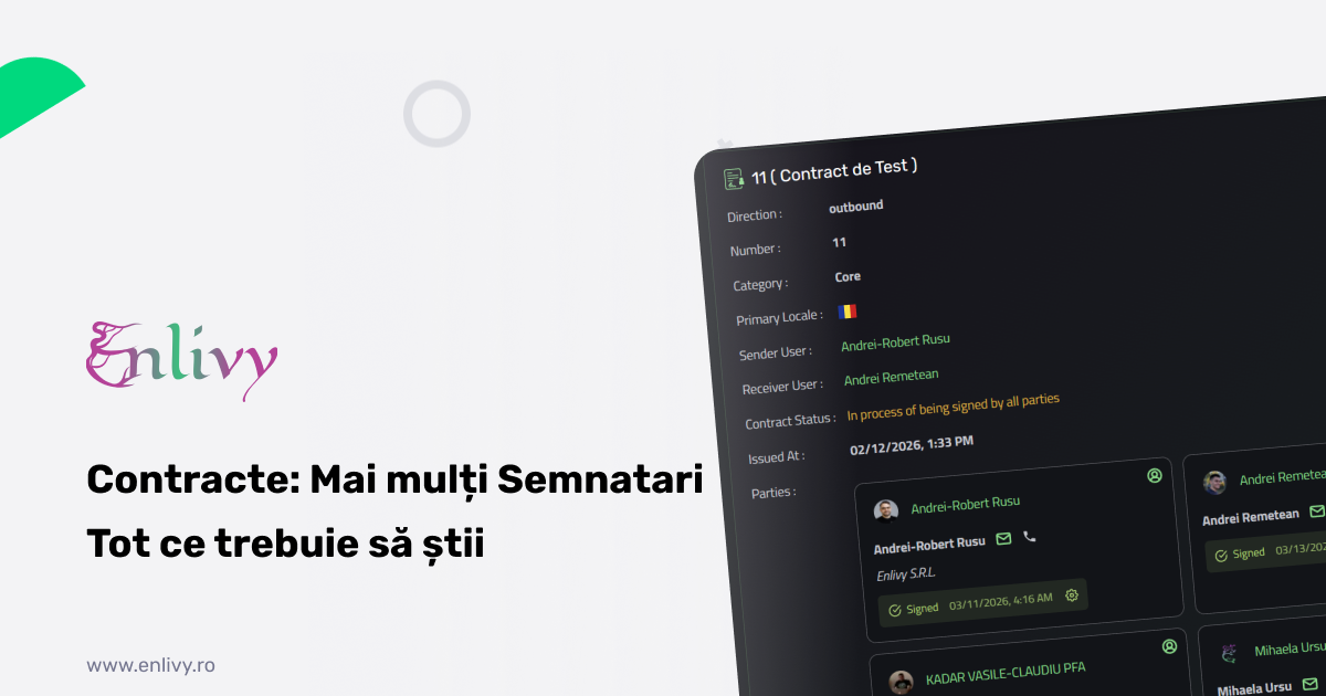 Contracte cu Mai Mulți Semnatari: Cum Funcționează și Cum Configurezi Fluxul de Semnare
