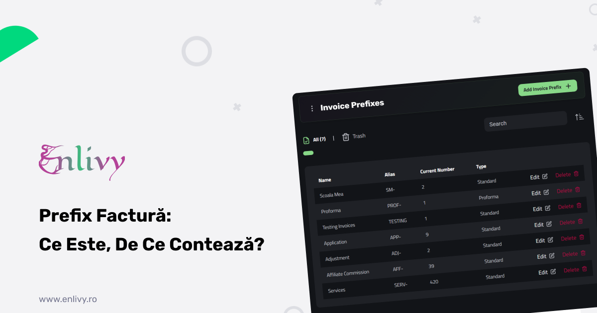 Prefix Factură: Ce Este, De Ce Contează și Cum Îl Configurezi Corect